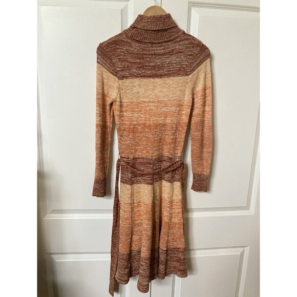 Vintage Mother Nature Joseph Ribkoff Mod Bodycon Knit Dress Womens 70s Boho - Picture 8 of 13